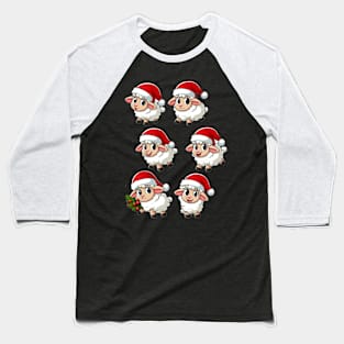 Sheep wearing Santa hats Baseball T-Shirt